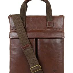 Hidesign EOSS Tan Medium Leather Cross Body Bag-image-31