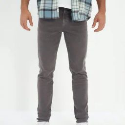 American Eagle Outfitters Grey Cotton Slim Fit Jeans-image-94