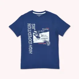 Pantaloons Junior Navy Cotton Printed T-Shirt-picture-30