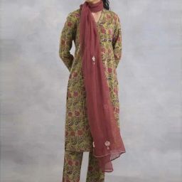 Folksong by W Pink Embellished Dupatta-picture-16