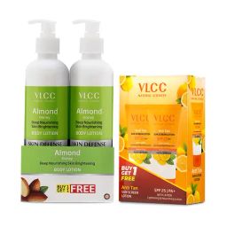 VLCC Almond Body Lotion & Anti Tan Sun Screen Lotion SPF 25 Combo-9