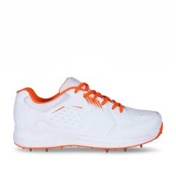Aivin Men's Super King White & Orange Cricket Shoes-image-24