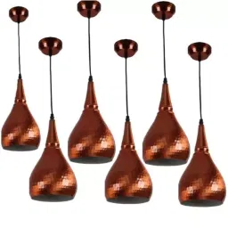 ELIANTE Hanging Light Modern Style Metal Corded Electric Without Bulb Indoor Use (Pack of 6)-image-29