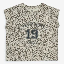 Y&F Kids by Westside Brown Leopard Printed Cotton-Blend Top-image-93