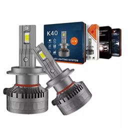Allextreme 40 W 3200 lm and 6000 Kelvin Universal Fit LED Headlight for All Cars, K40-H7 (Pack of 2)-image-46