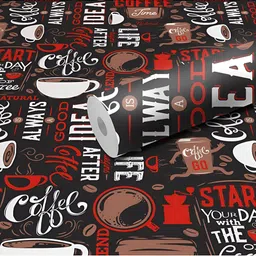 DeCorner Black & Brown Printed Self-Adhesive & Durable WallSticker-picture-13