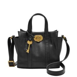 Fossil Carmen Black Solid Medium Handbag-image-58