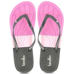 United Colors of Benetton Women's Grey & Pink Flip Flops-picture-29