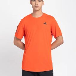 Adidas Orange Regular Fit Sports T-Shirt-image-39