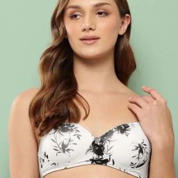 Leading Lady White & Black Printed Bra-image-6
