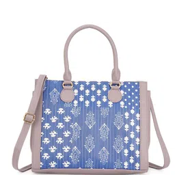 Globus Floral Printed Structured Handheld Bag-picture-0