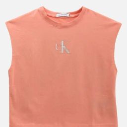 Calvin Klein Girls Blooming Dahlia Ck Logo Print T-Shirt-picture-15