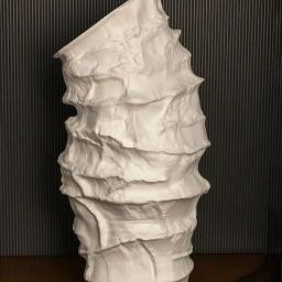 Whispering Homes Wavy Rim Table Vase - White-image-99