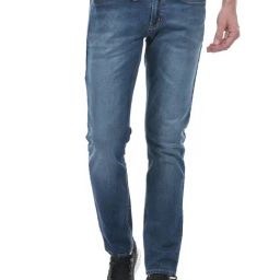 NUMERO UNO Dark Blue Faded Low Rise Skinny Fit Solid Stretchable Jeans-image-27