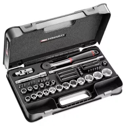 FACOM 12.7 mm (1/2 Inch) Drive Standard Socket/Bit Set with Ratchet 6-Point 435 mm, S.851 (Set of 48)-31