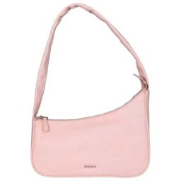 SASSORA Pink Solid Medium Hobo Shoulder Bag-image-51