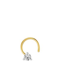 Sparkles Lab Grown Diamond 0.04 Carat Soilitaire Diamond Nose Pin 14K Yellow Gold-41