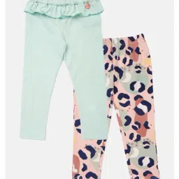 Angel & Rocket Kids Multicolor Printed Leggings (Pack Of 2)-image-57
