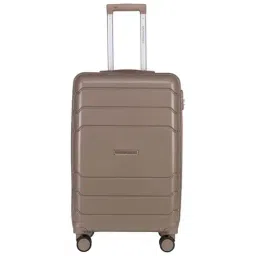 Nasher Miles Lisbon Polypropylene 55 cms Champagne Hardsided Cabin Trolley Bag-image-5