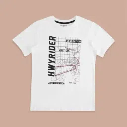 Pantaloons Junior White Cotton Printed T-Shirt-picture-6
