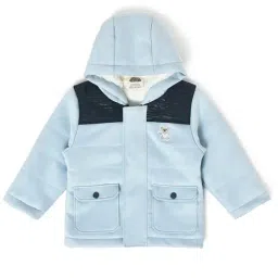 MiArcus Kids Sky Blue Solid Full Sleeves Jacket-image-30