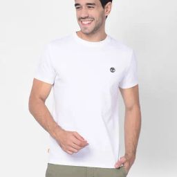 Timberland White Regular Fit Crew T-Shirt-image-20