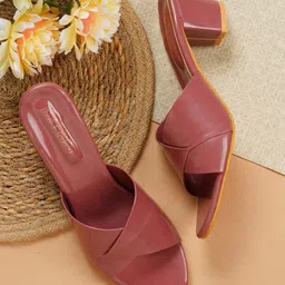 Mast & Harbour Women Embellished Block Heels Sandals-43
