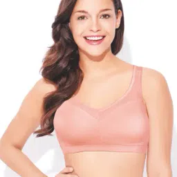 Enamor Peach Blush Non Wired Non Padded Full Coverage Bra-42