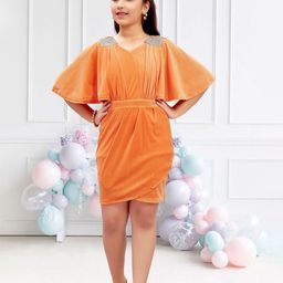 Lei-Chie Bell Sleeve Bodycon Midi Dress-image-68