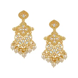 Stefan Gold-Plated Contemporary Drop Earrings-picture-43