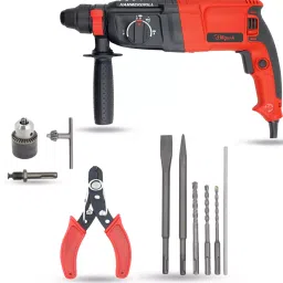 Hillgrove Chuck Size 26 mm Hammer Impact Drill kit 1200 W, HGCM799M1-14