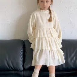 LULU & SKY Puff Sleeve Fit & Flare Dress-picture-13
