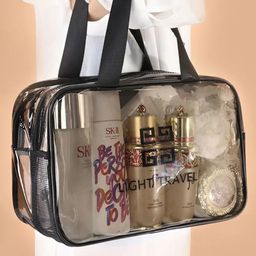 BLUE BEADS Transparent Makeup Cosmetic Toiletry Bag-picture-27