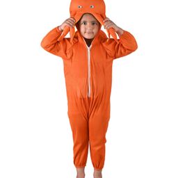 BookMyCostume Full Sleeves Octopus Water Animal Kids Fancy Dress Costume - Orange-image-82