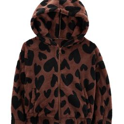 Carter's Heart Fuzzy Hoodie - Brown-picture-29