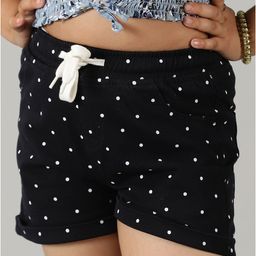 Kiddopanti All Over Polka Dot Printed Shorts - Black-image-59