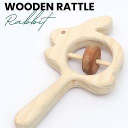 Wooden Rabbit Rattle(1 Piece)-18