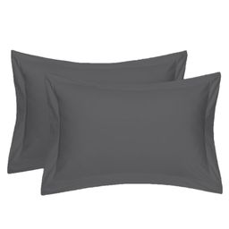 Filymore Solid Printed Pillow Covers | Made with Pure Microfiber Soft & Skin Friendly Pillow Cases | Size (17 x 27 inch, Grey) Set of 2-18
