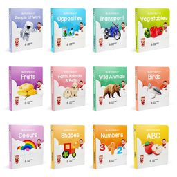 Aditi Toys My First Complete Learning Library Box Set of 12 Board Books Gift Set for Kids Includes Numbers, Alphabets, Fruits, Vegetables, Colors, Shapes, Animals, and More Easy & Fun Way of Learning (Pack of 12)-21