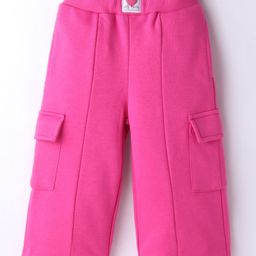 UCB Cotton Knit Full Length Solid Color Trouser - Pink-image-81