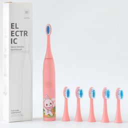 Bunny Print Electric Toothbrush - Pink-image-21