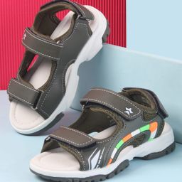 Cute Walk by Babyhug Velcro Closure Sandals with 3D Applique - Green-image-96