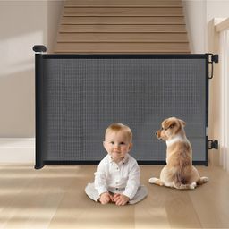 SYGA Retractable Baby Safety Gate - Black-picture-47