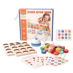 YAMAMA Puzzle Arrow Game Wooden Puzzle with Bell Kit for kids. Multi color-image-31