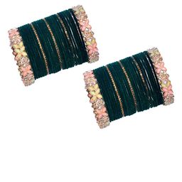VICONO Set Of 58 Stone-Studded Bangles-image-88