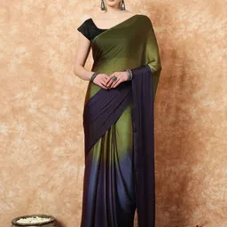 Rangtulika Ethnics Ombre Poly Georgette Ready to Wear Saree-image-34