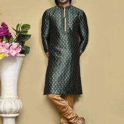 RANAK Men Ethnic Motifs Embroidered Regular Kurta with Pyjamas image 2