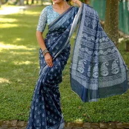 DIVASTRI Block Print Saree-picture-21