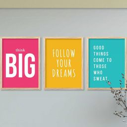 Motivational Wall Art With Frame Home Decor Wall Painting For Living Room Office Bedroom-image-110