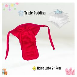 Adore Insta Dry Baby Cloth Tie Knot Langot/ Nappies - 9-12 Months-Holds up to 2* Pees image 3